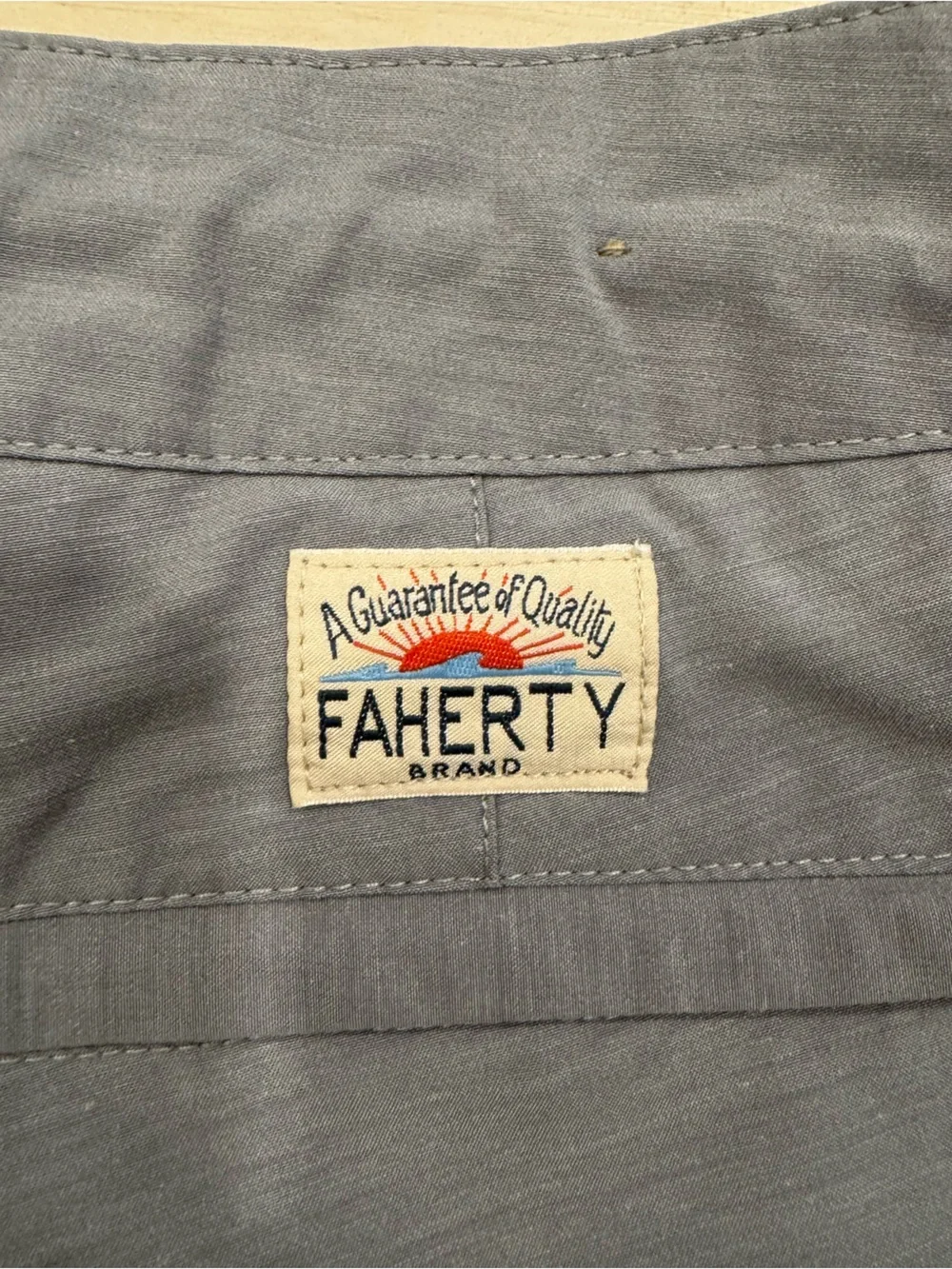 Faherty Men's Gray Flat-Front Shorts
